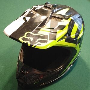 Motocross Helmet - Black and Yellow
